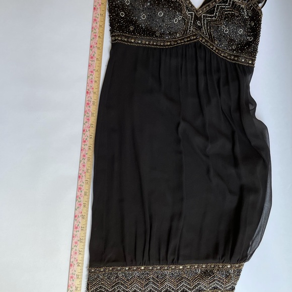 Sue Wong Nocturne Silk Beaded Cocktail Dress - Picture 13 of 15